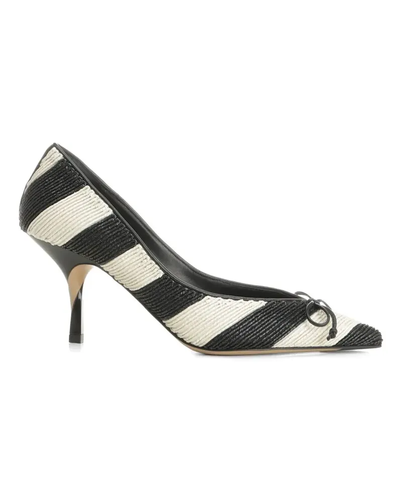 Jacquemus Tourni striped pumps - Schwarz Schwarz