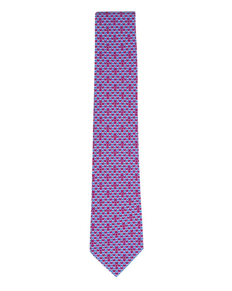 Ferragamo heart-print tie - Rot Rot