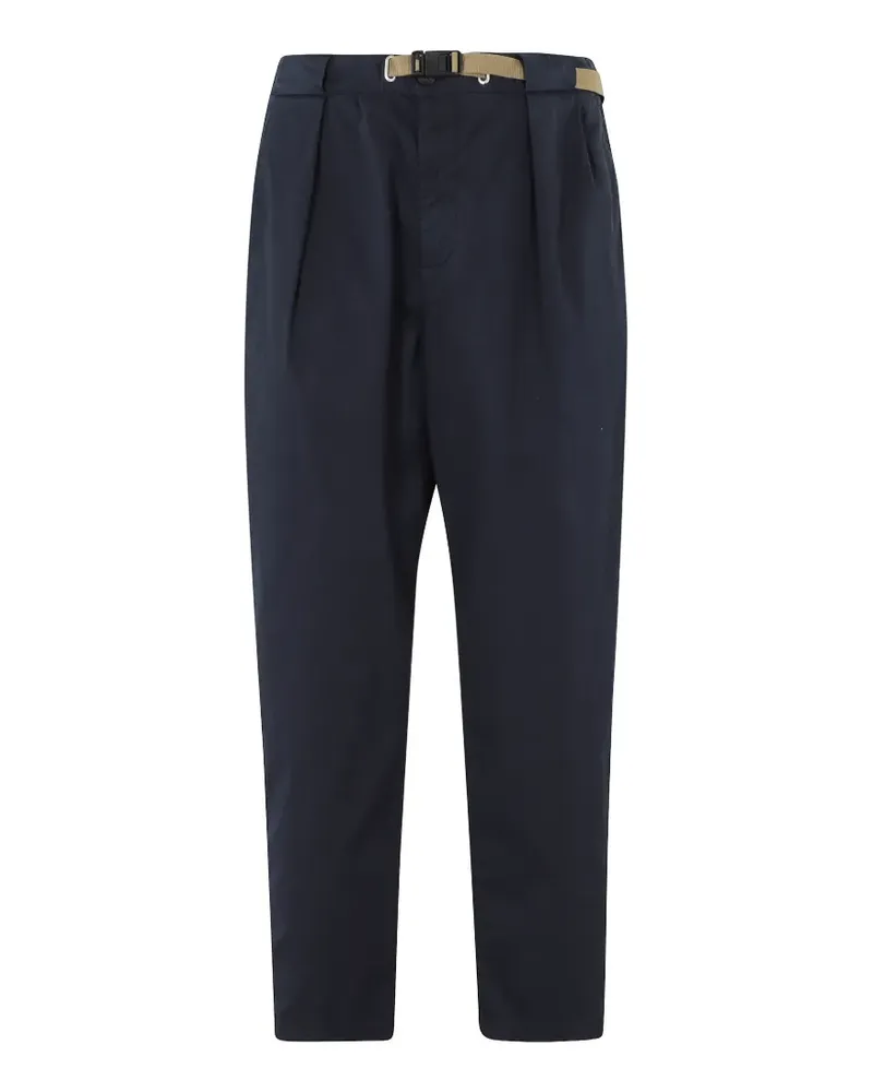 PLAN C belted pleated trousers - Blau Blau
