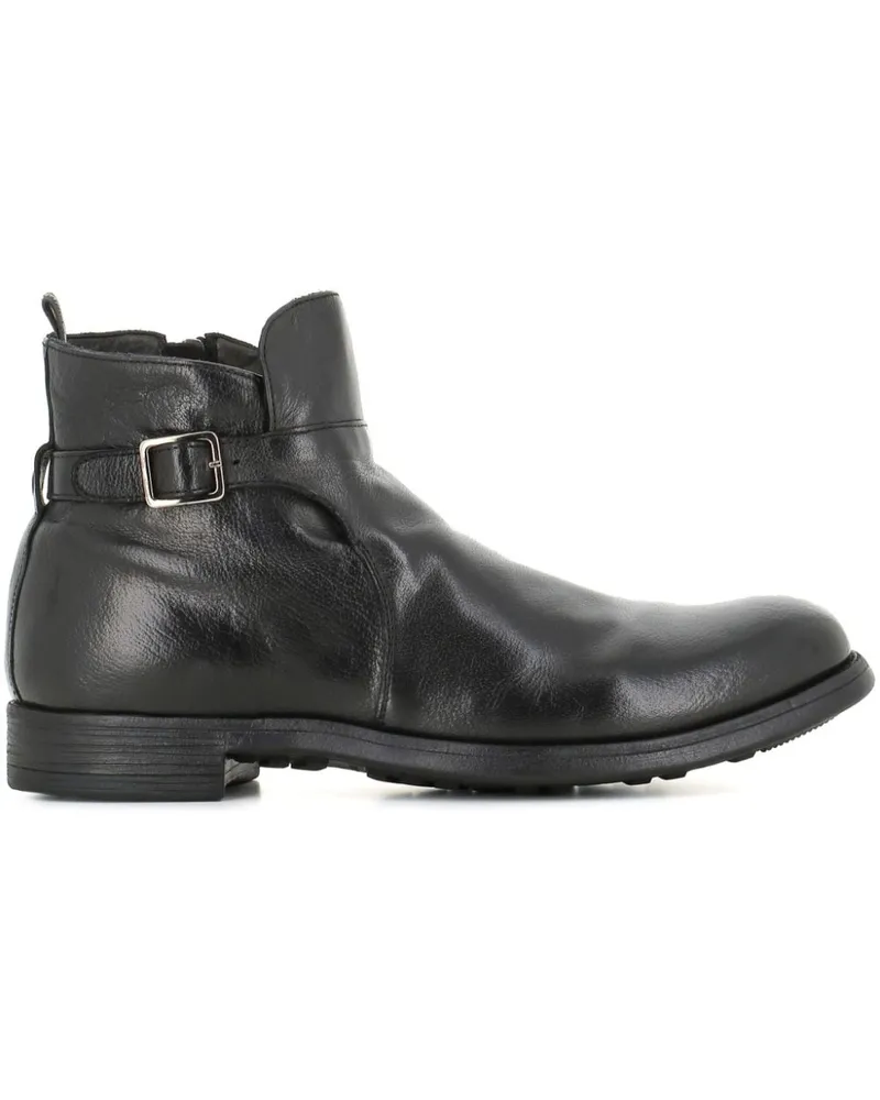Officine Creative Italia Stiefel mit Schnalle - Schwarz Schwarz