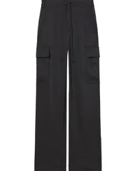 Proenza Schouler Cargohose mit Kordelzug Schwarz