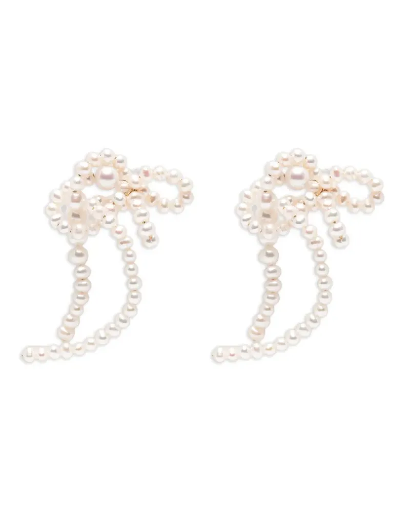 Completedworks pearl-embellished drop earrings - Gold Gold