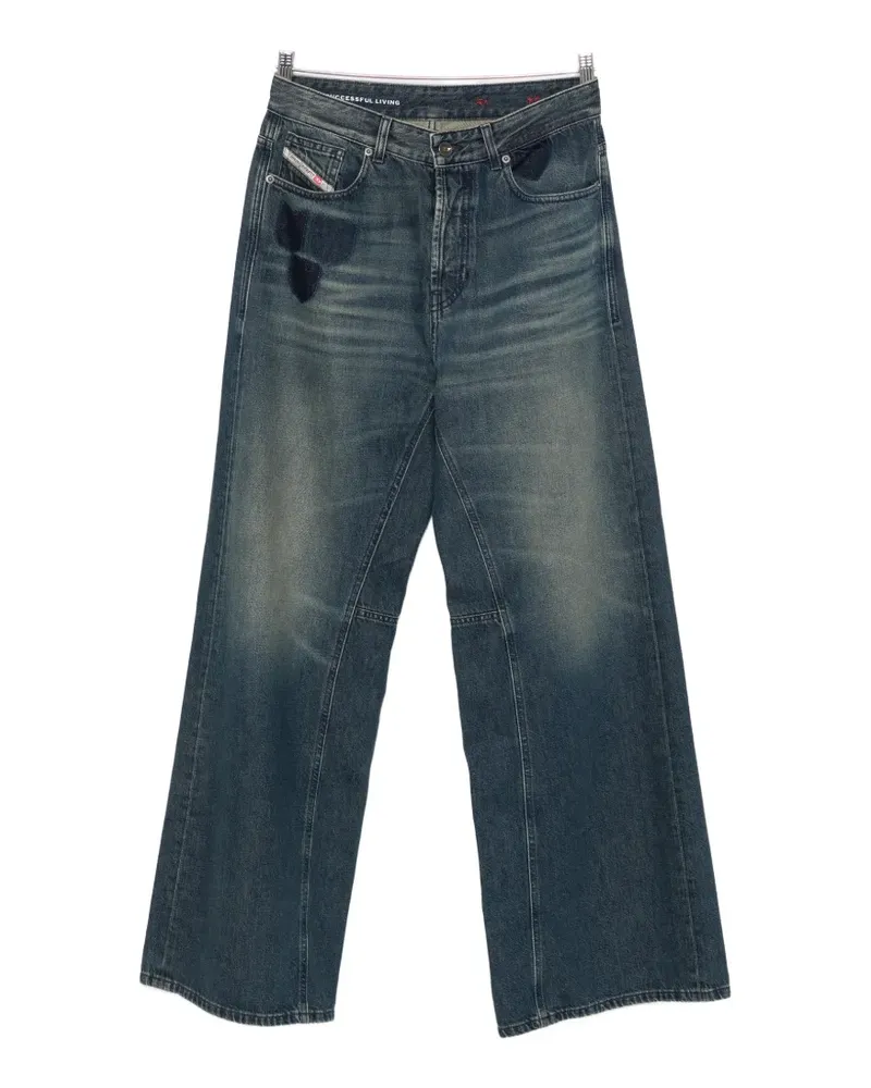 Diesel faded wide-leg jeans - Blau Blau