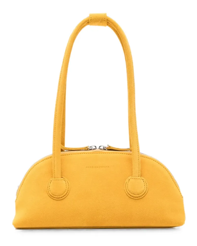 Marge Sherwood Bessette suede half-moon tote bag - Gelb Gelb
