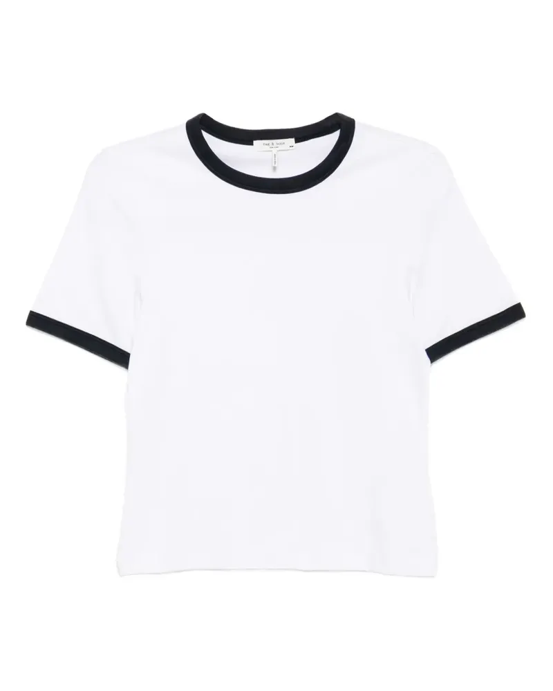 Rag & Bone Mia Ringer T-Shirt - Weiß Weiß