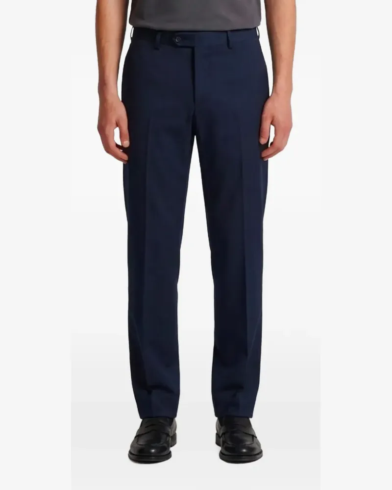 PT TORINO Michael herringbone-pattern trousers - Blau Blau