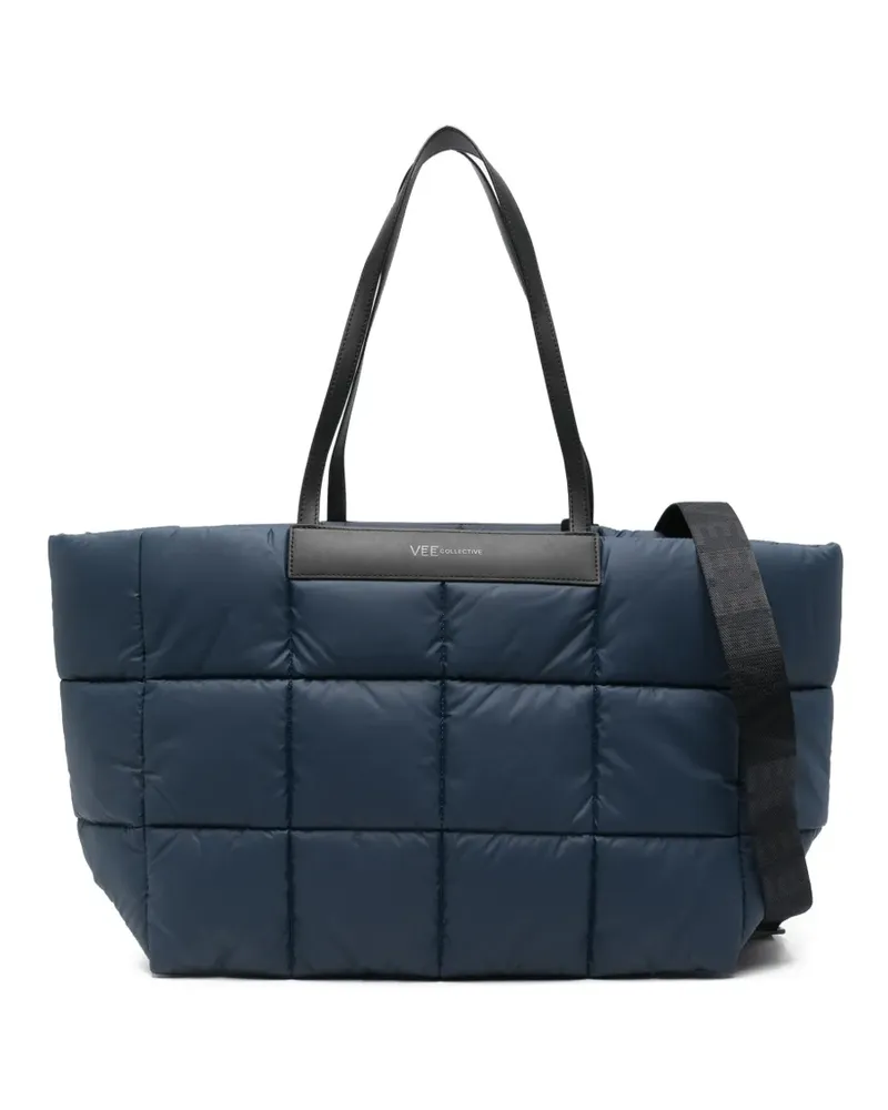 VeeCollective Gesteppter Porter Marché Tote Bag - Blau Blau