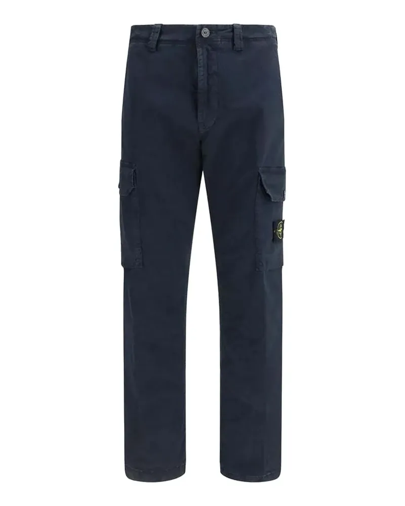 Stone Island Compass-badge cargo trousers - Blau Blau