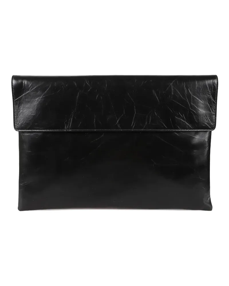 Jil Sander flap clutch bag - Schwarz Schwarz