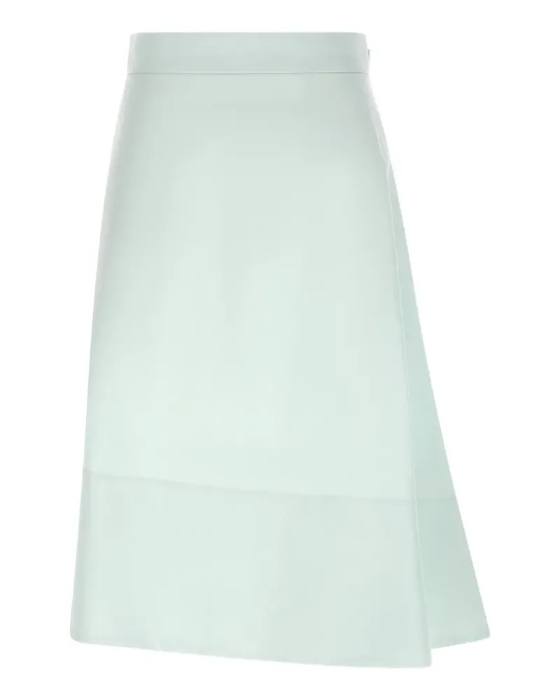 Jil Sander asymmetric flared midi skirt - Blau Blau
