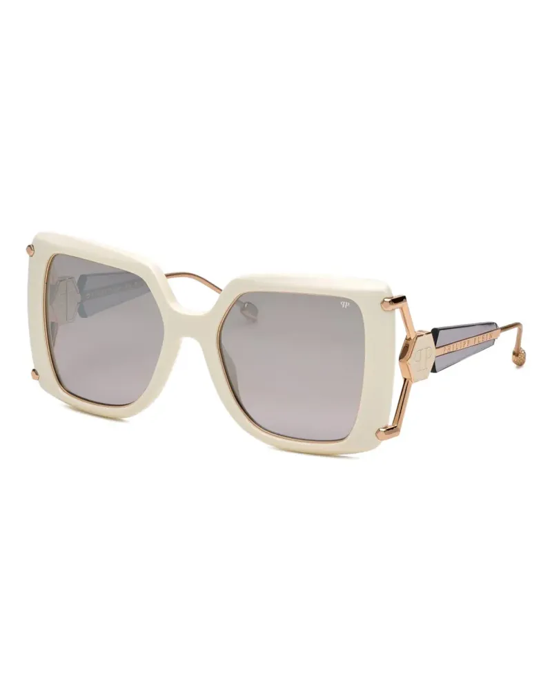 Philipp Plein Queen square-frame sunglasses - Weiß Weiß