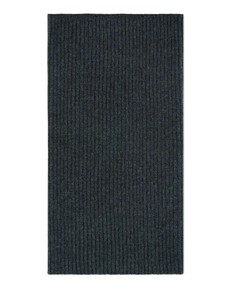 Eric Bompard ribbed scarf - Grau Grau