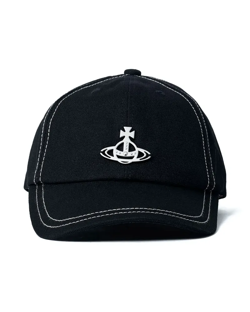 Vivienne Westwood Baseballkappe mit Logo - Schwarz Schwarz