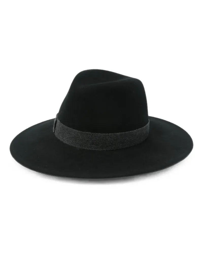 Borsalino Deva fedora hat - Schwarz Schwarz