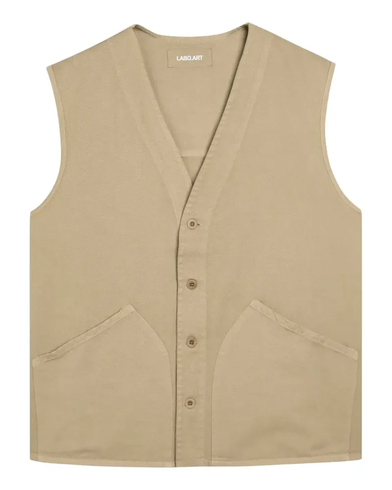 LABO.ART Weste mit V-Ausschnitt - Nude Nude