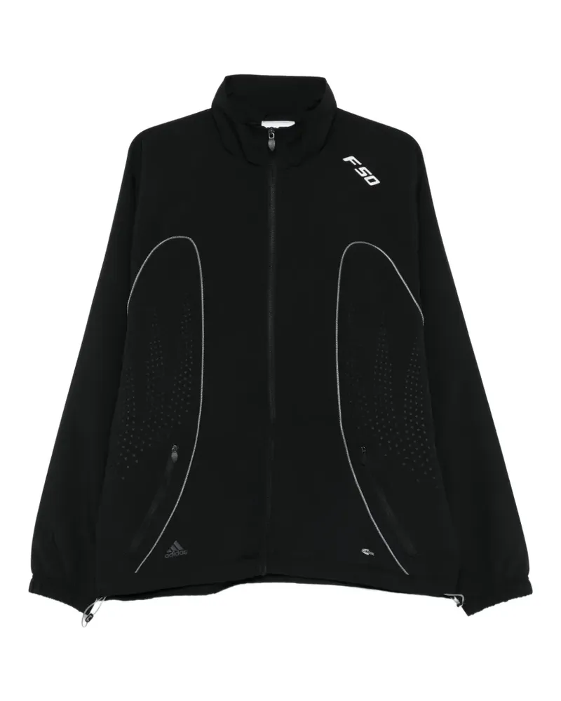 adidas Sweatshirt mit Reißverschluss - Schwarz Schwarz