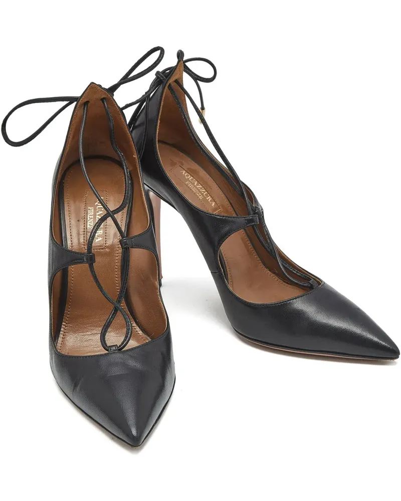 Aquazzura Christy Pumps mit spitzer Kappe - Schwarz Schwarz