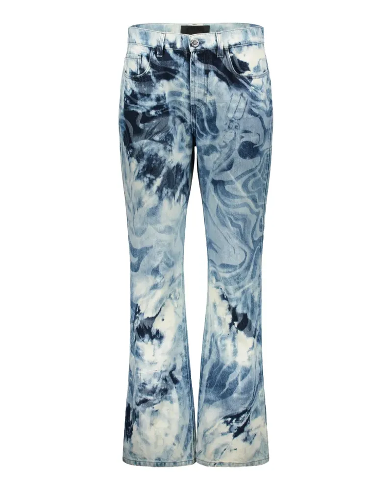 Alberta Ferretti tie-dye flared jeans - Blau Blau