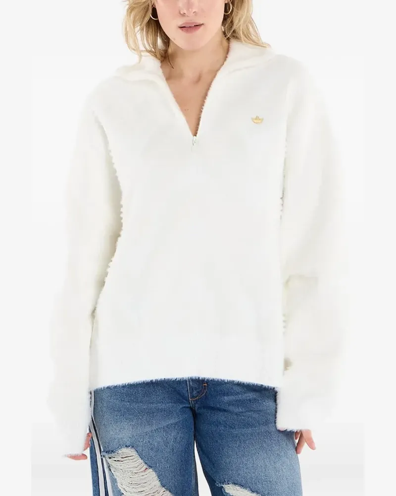 adidas Knit Hz polo top - Weiß Weiß