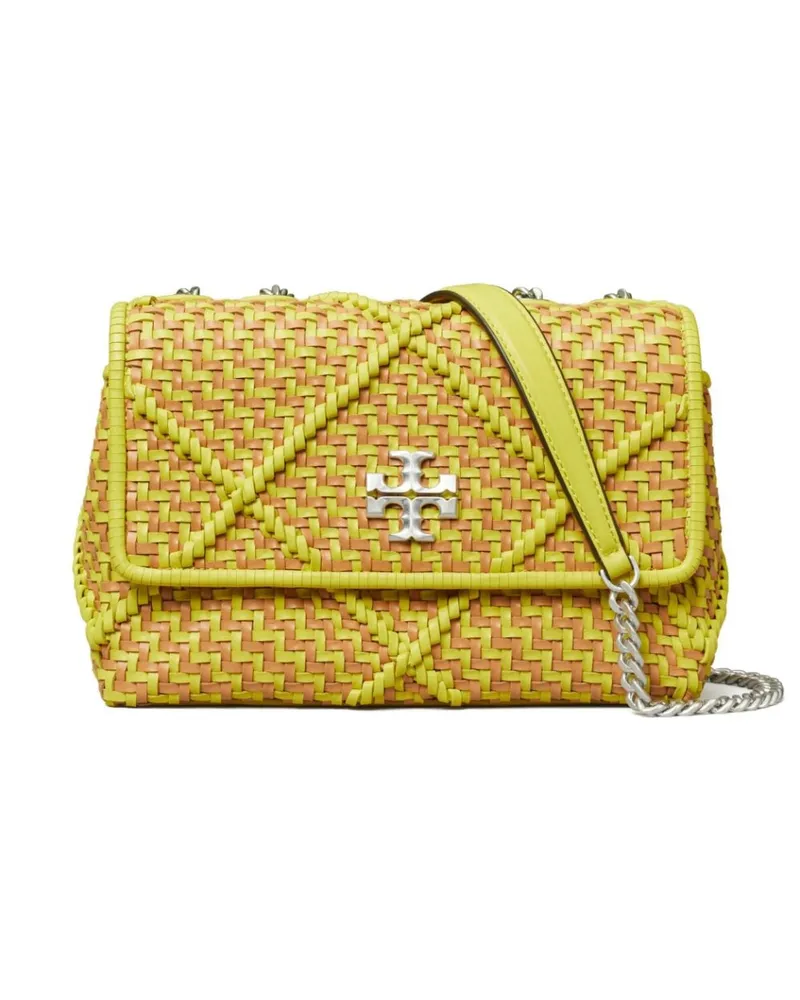 Tory Burch Kleine Kira Schultertasche mit Rautenmuster - Gelb Gelb