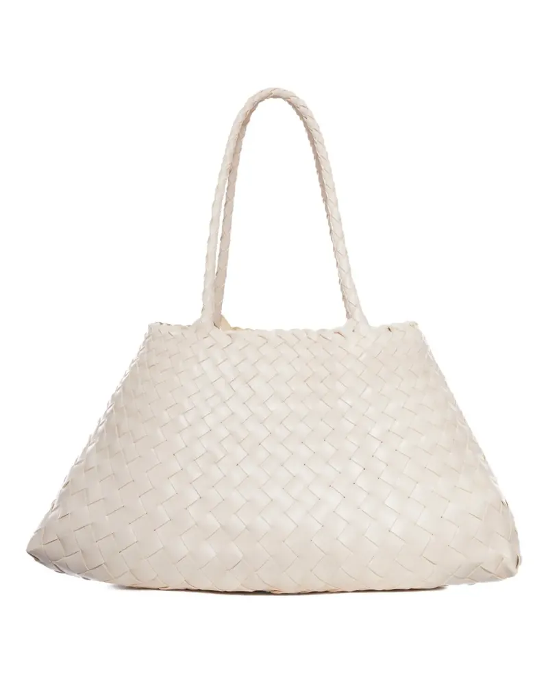 Dragon Diffusion big Santa Croce braided-handle tote bag - Nude Nude