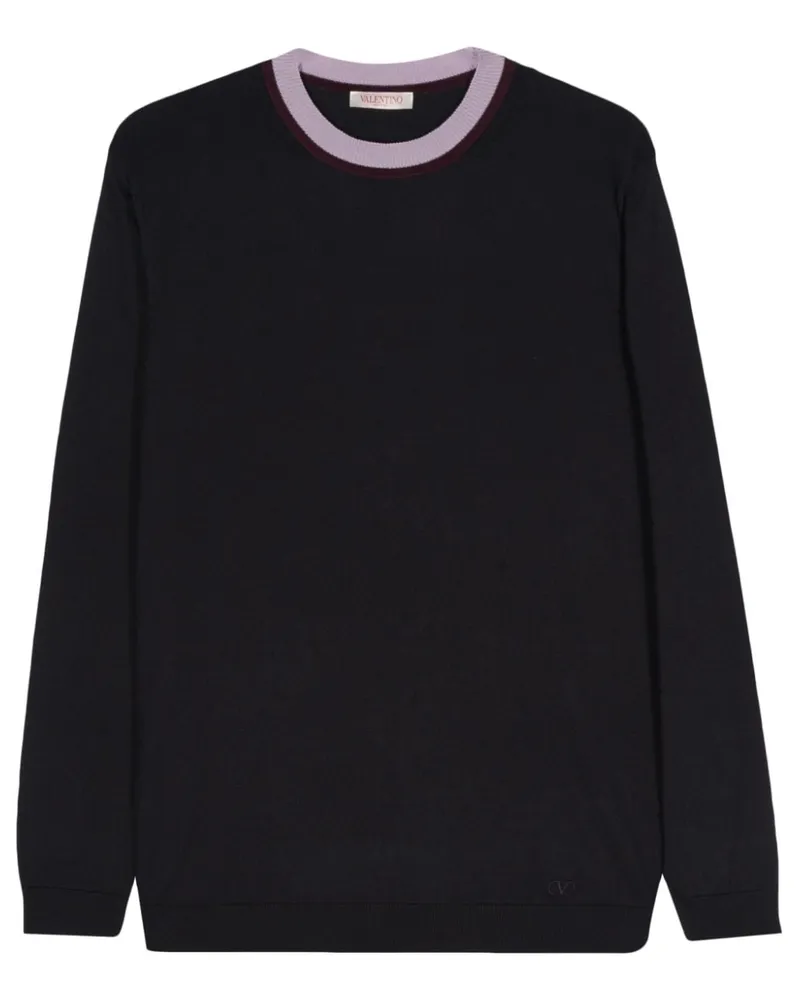 Valentino Garavani Pullover mit V-Logo - Blau Blau