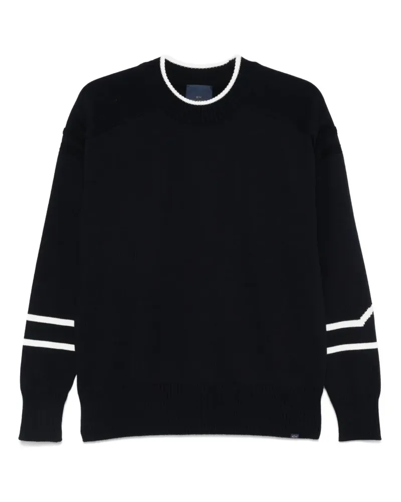 Paul & Shark Jacquard-Pullover mit Logos - Blau Blau