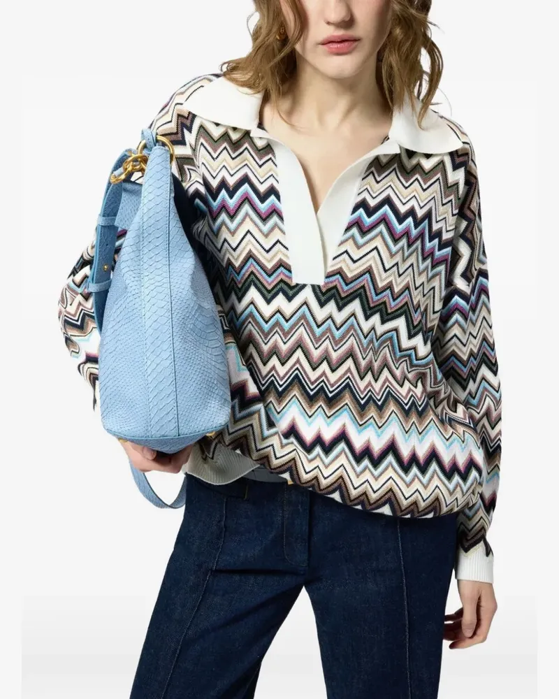 Missoni Pullover mit Zickzackmuster - Weiß Weiß