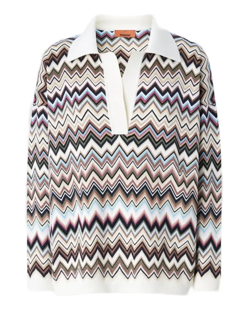 Missoni Pullover mit Zickzackmuster - Weiß Weiß