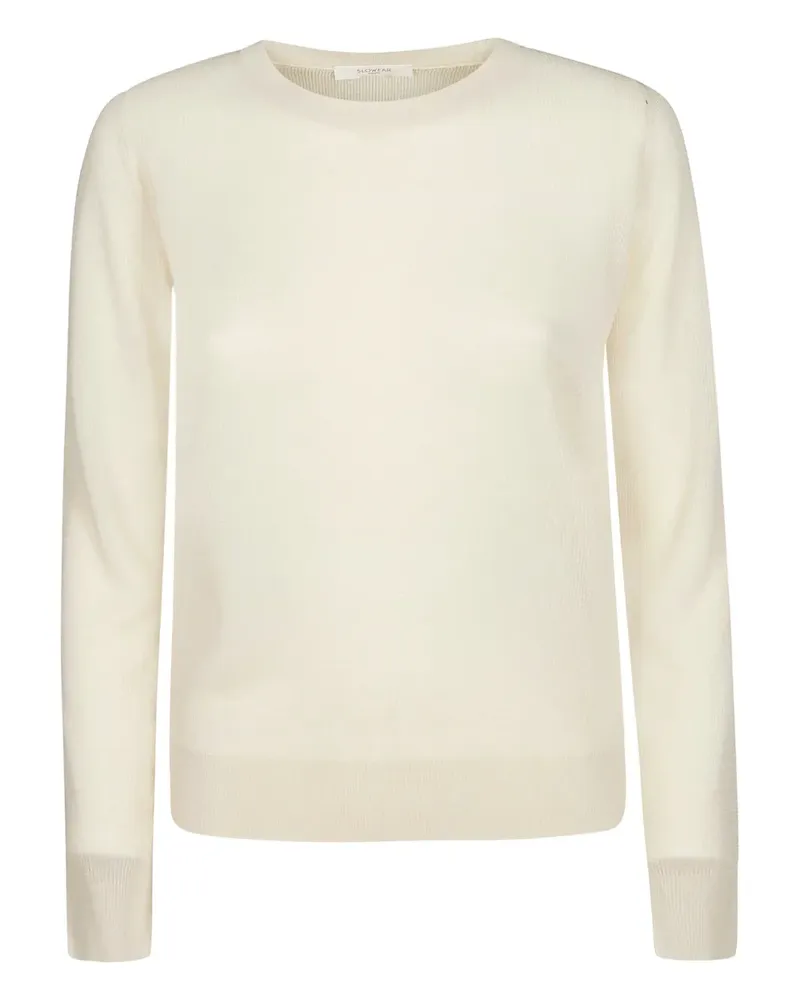 Zanone Gerippter Pullover mit V-Ausschnitt - Nude Nude