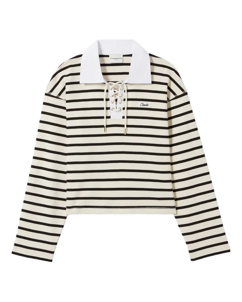 Claudie Pierlot Breton Stripe T-Shirt - Nude Nude