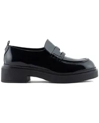 Emporio Armani Klassische Penny-Loafer Schwarz