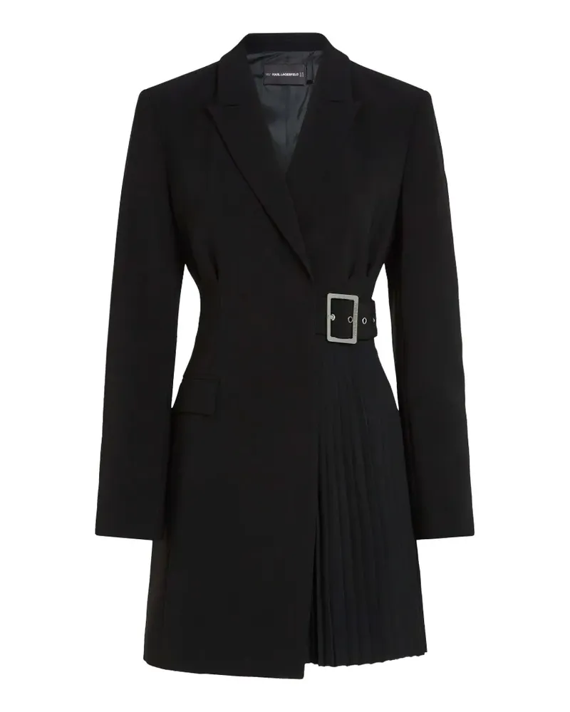 Karl Lagerfeld tailored pleated blazer mini dress - Schwarz Schwarz