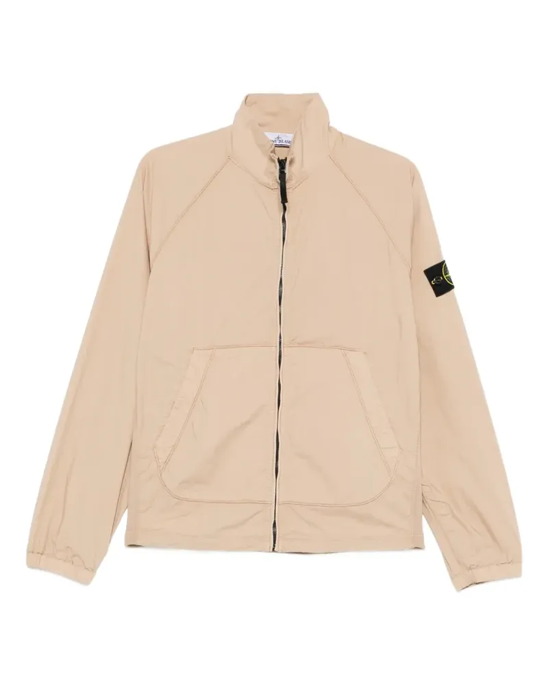 Stone Island logo-patch jacket - Nude Nude