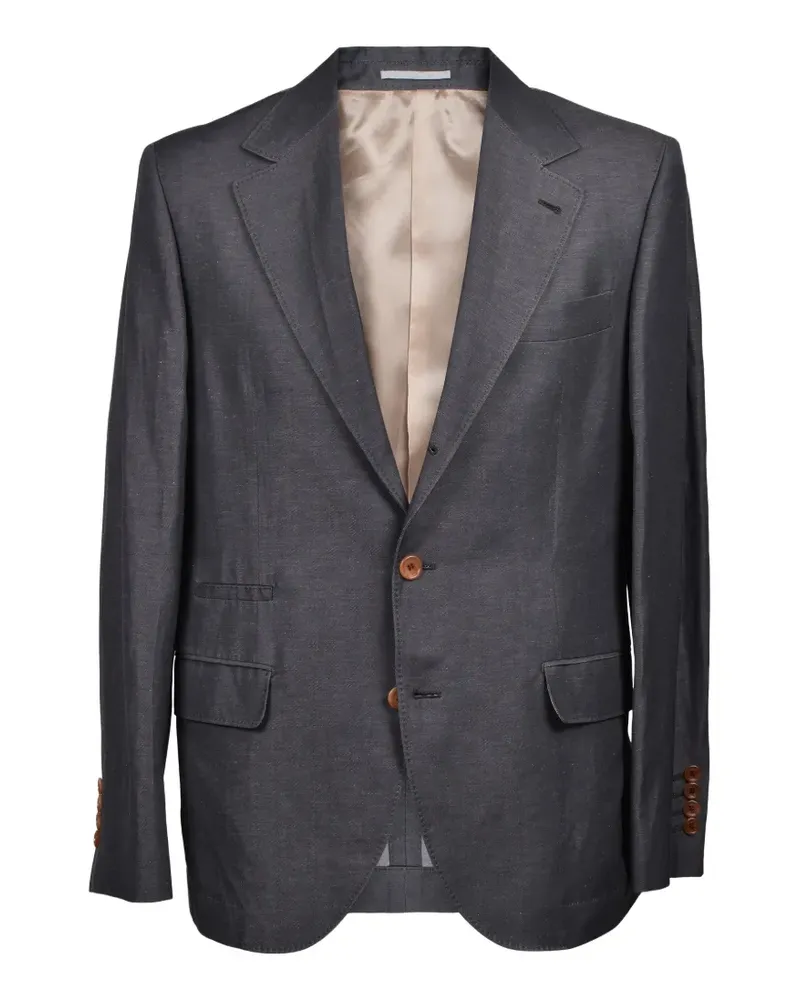 Brunello Cucinelli single-breasted blazer - Grau Grau