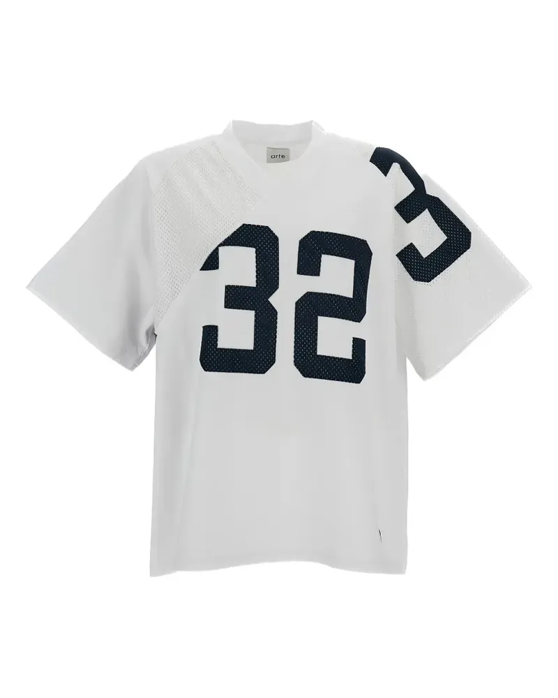 Arte Antwerp T-Shirt mit V-Ausschnitt - Weiß Weiß