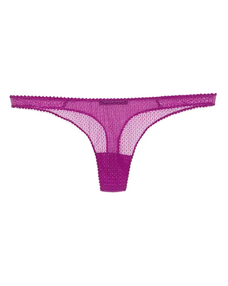 Kiki De Montparnasse Gehäkelter String - Violett Violett