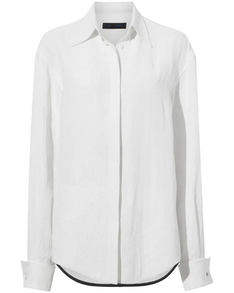 Proenza Schouler Bluse mit Finish - Weiß Weiß
