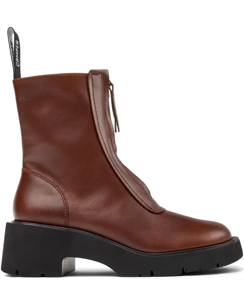 Camper Milah Plateau-Stiefel mit Reißverschluss 54mm - Braun Braun