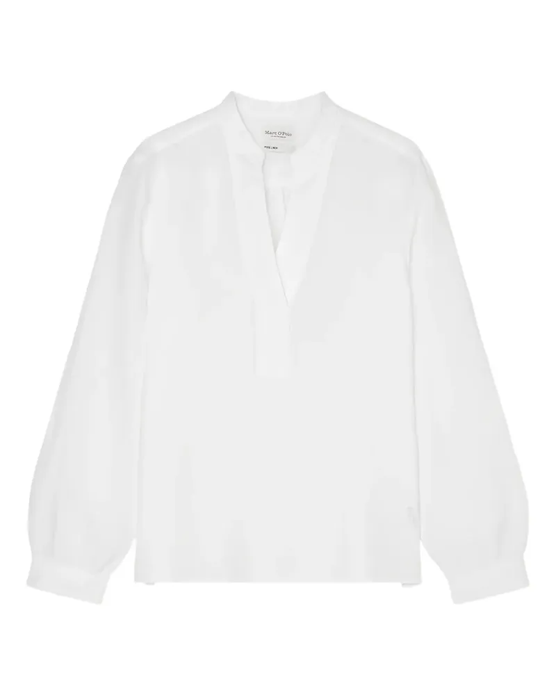Marc O'Polo Langärmelige Bluse - Weiß Weiß