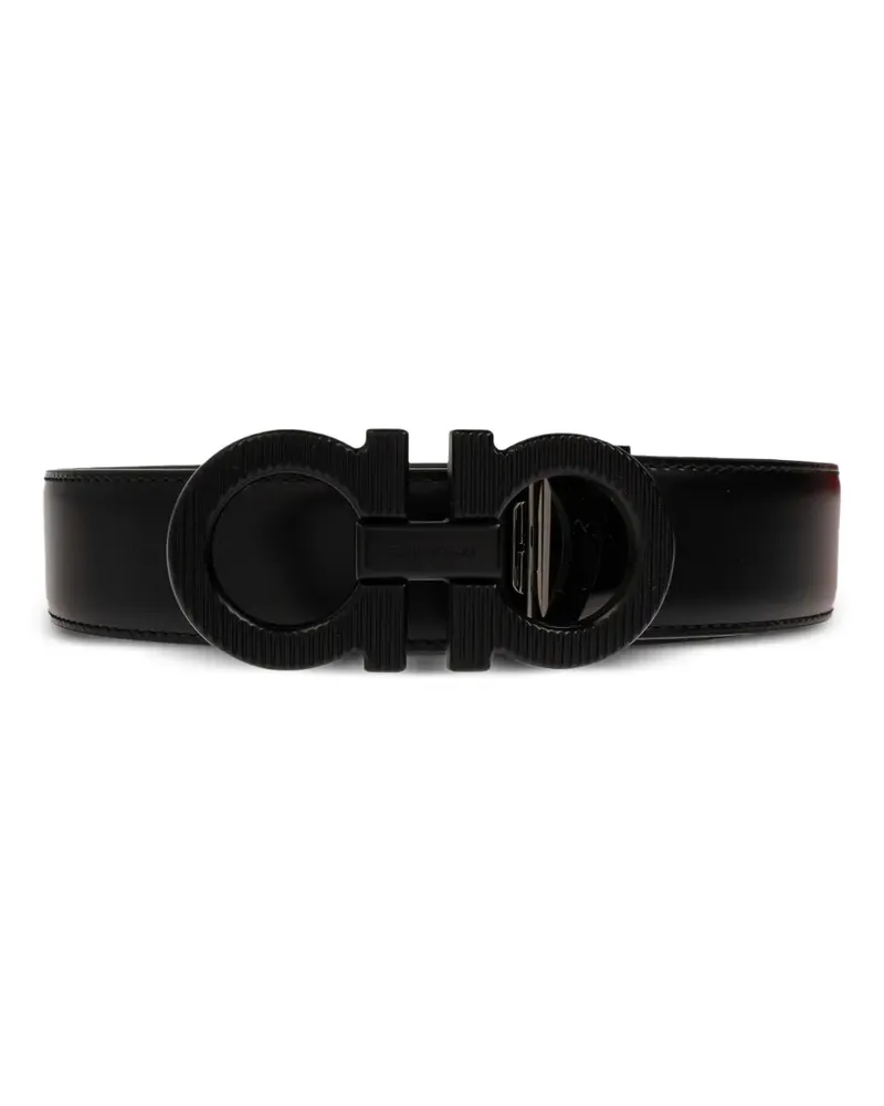 Ferragamo Wendbarer Gürtel mit Gancini-Schnalle - Schwarz Schwarz