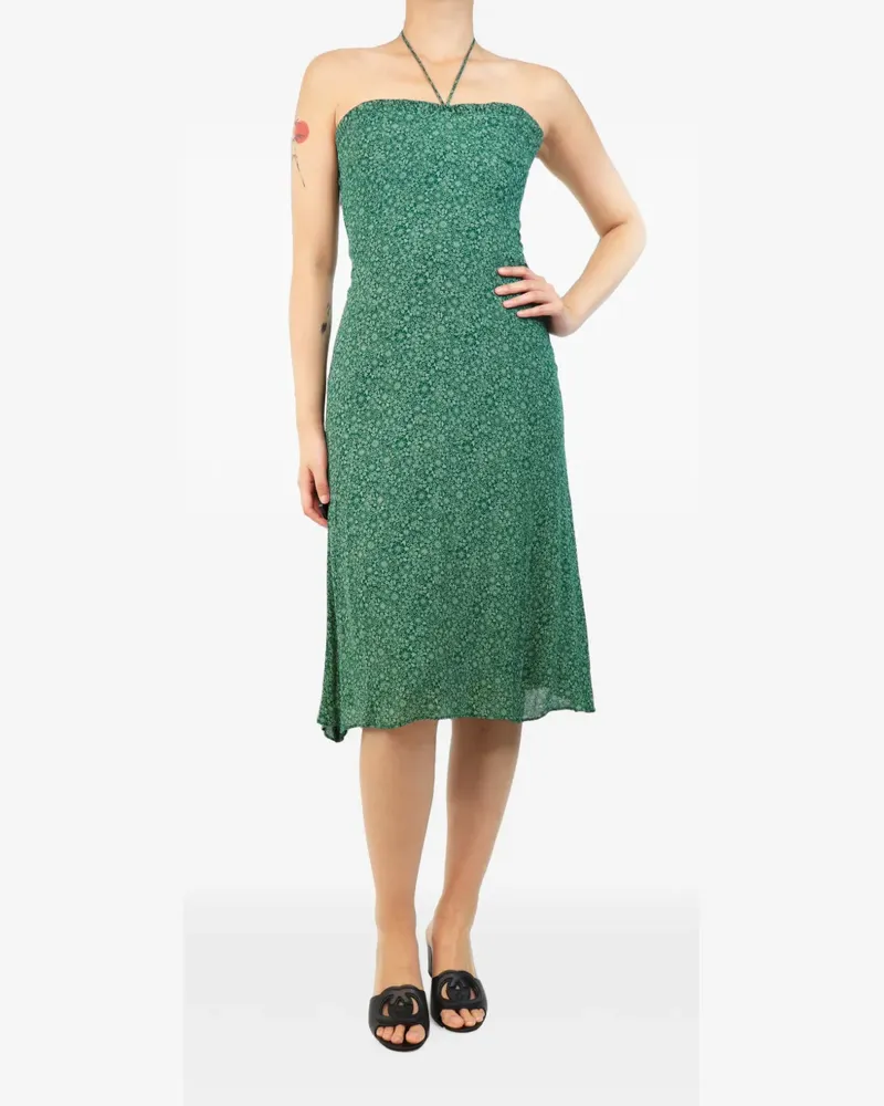 Reformation Midikleid mit Blumenprint - Grün Grün