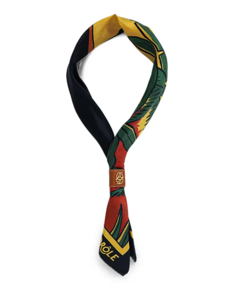 Drôle de Monsieur graphic-print scarf - Schwarz Schwarz