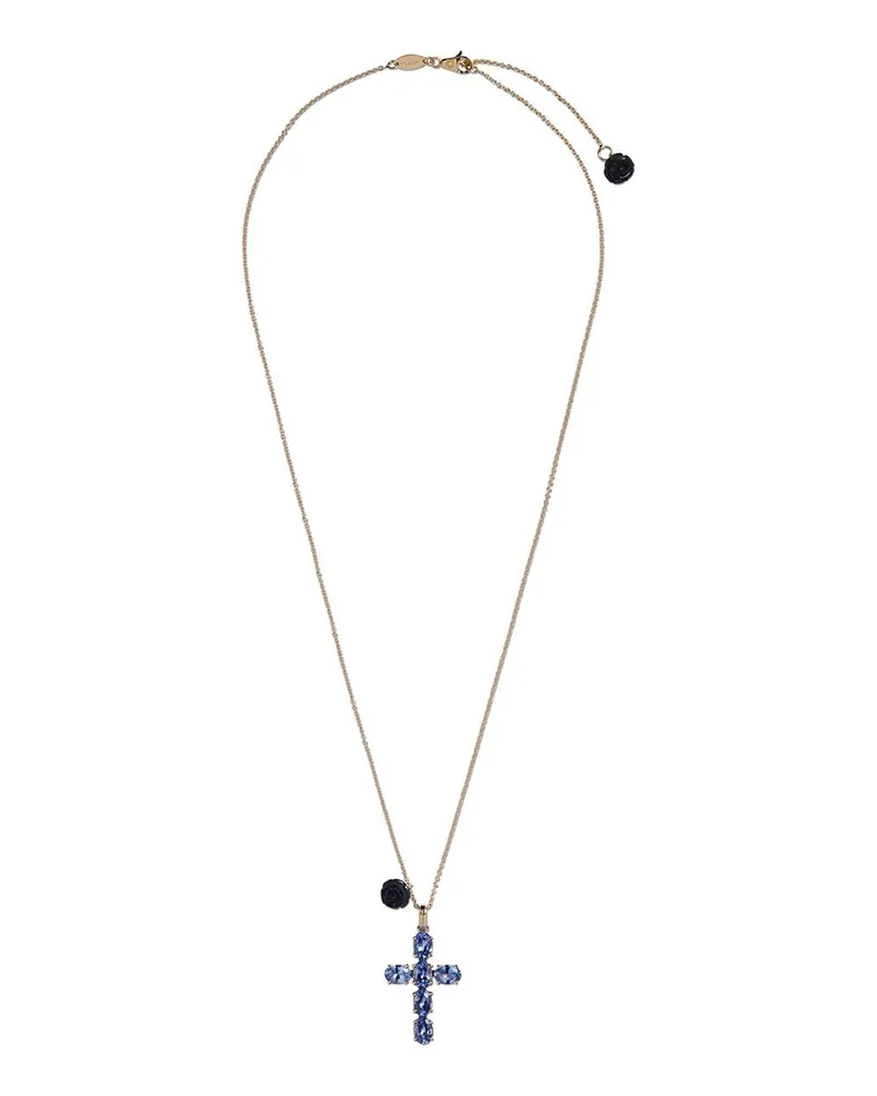 Dolce & Gabbana 18kt Gelbgoldhalskette mit Saphiren Gold