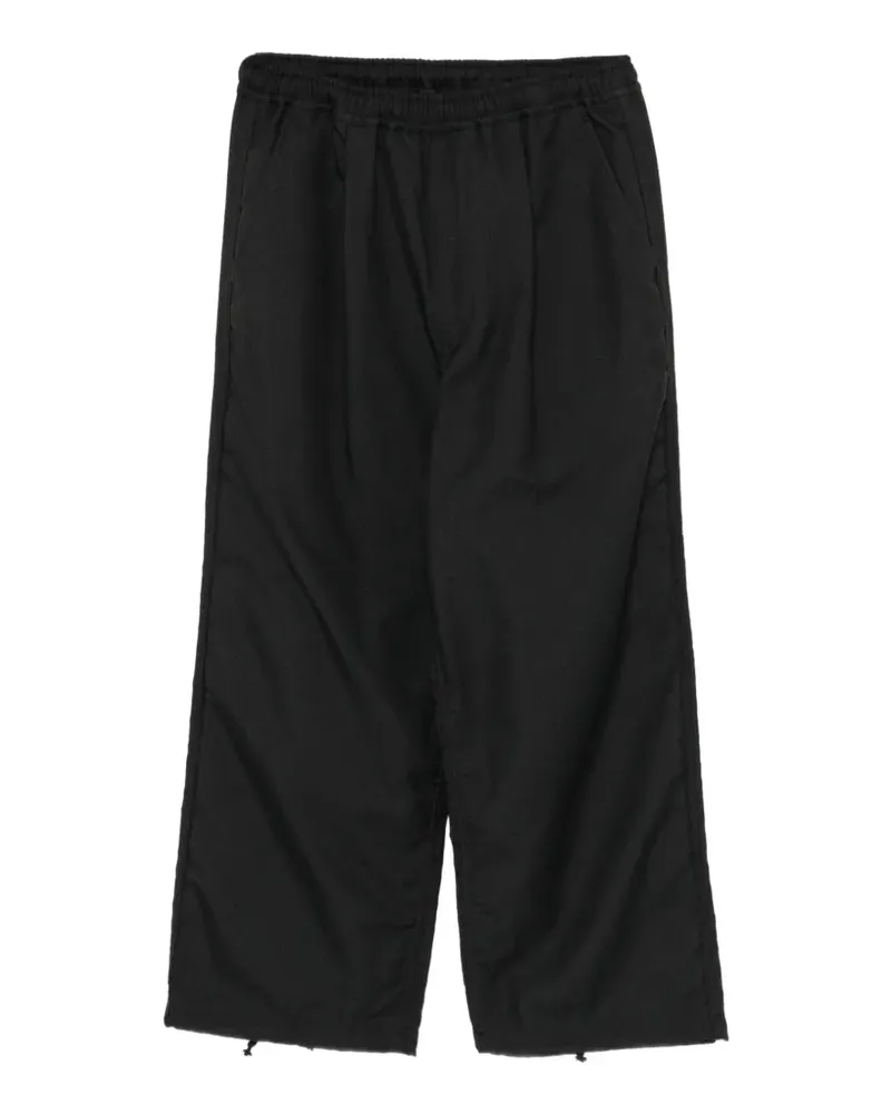 Comme des Garçons Hose mit Kordelzug und elastischen Bündchen - Schwarz Schwarz