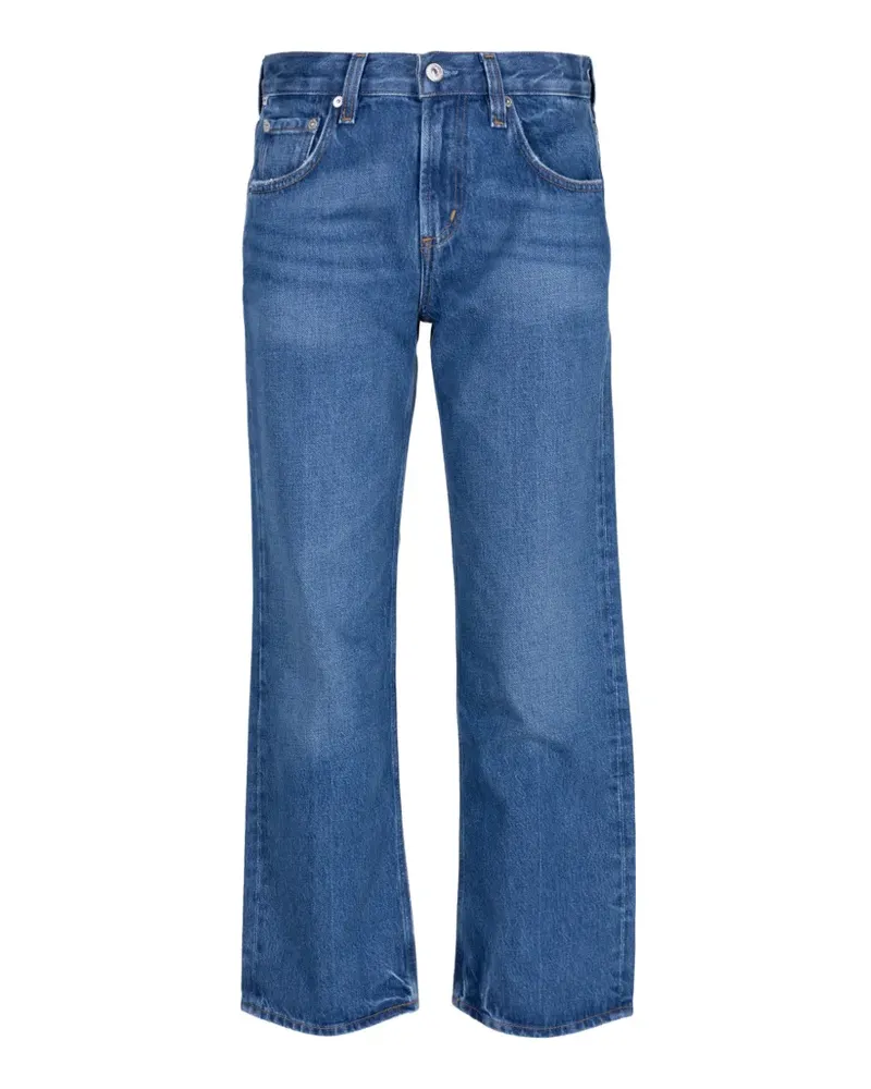 Citizens of humanity Ausgeblichene Faye Straight-Leg-Jeans - Blau Blau