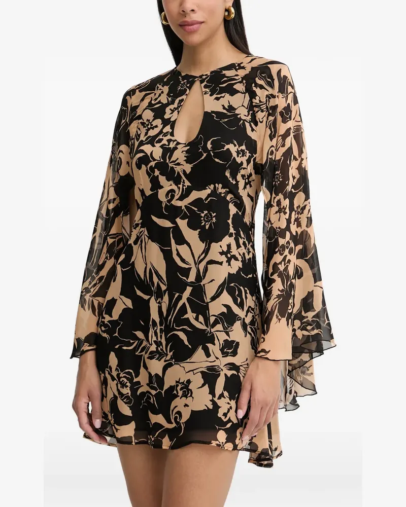 Simona Corsellini floral-print open-back dress - Nude Nude