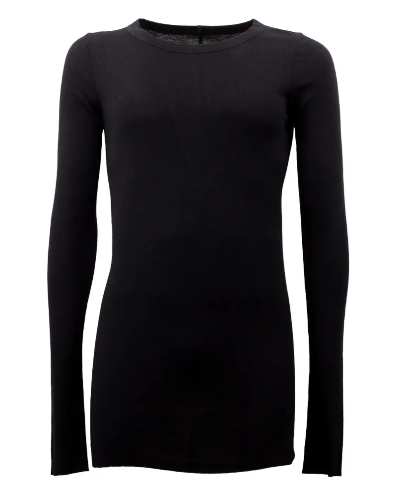 Rick Owens Klassisches Langarmshirt - Schwarz Schwarz