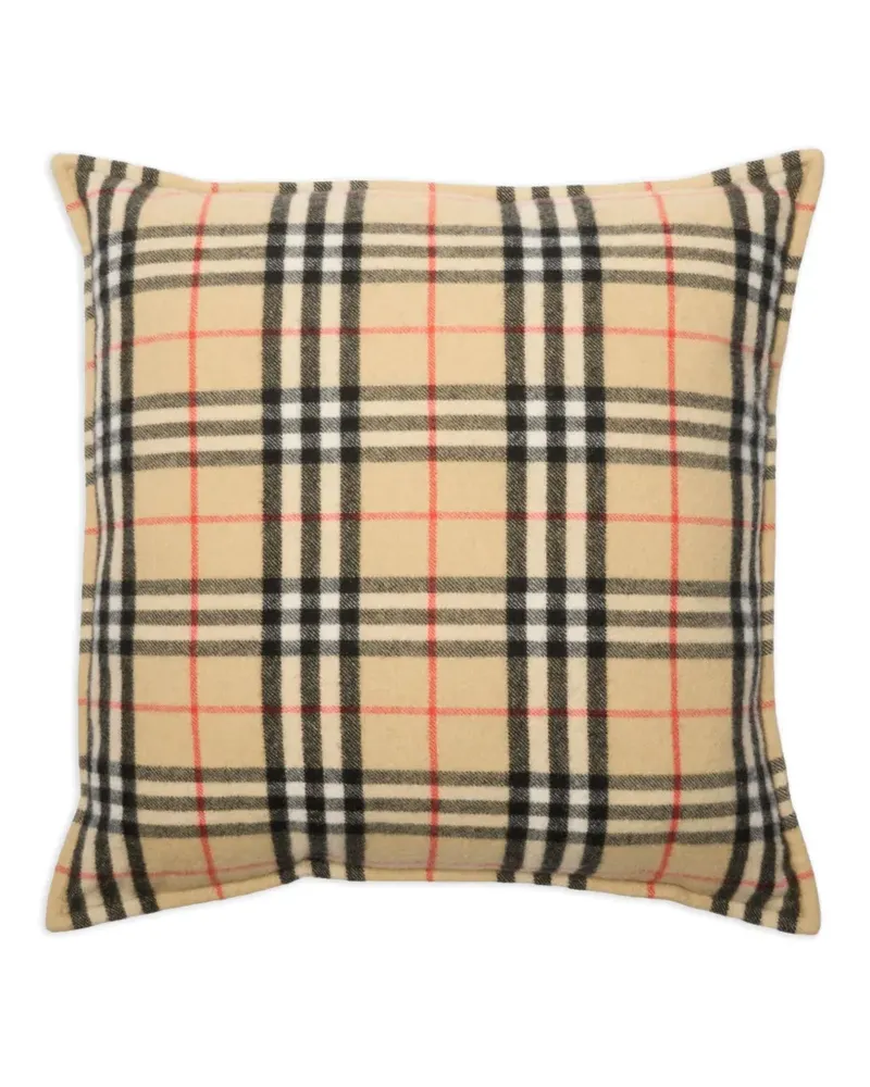 Burberry Kissen aus Kaschmir mit Karomuster - Nude Nude