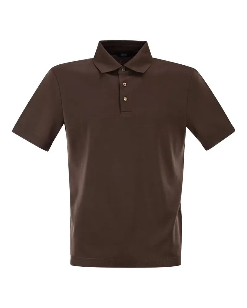 Herno Klassisches Poloshirt - Braun Braun